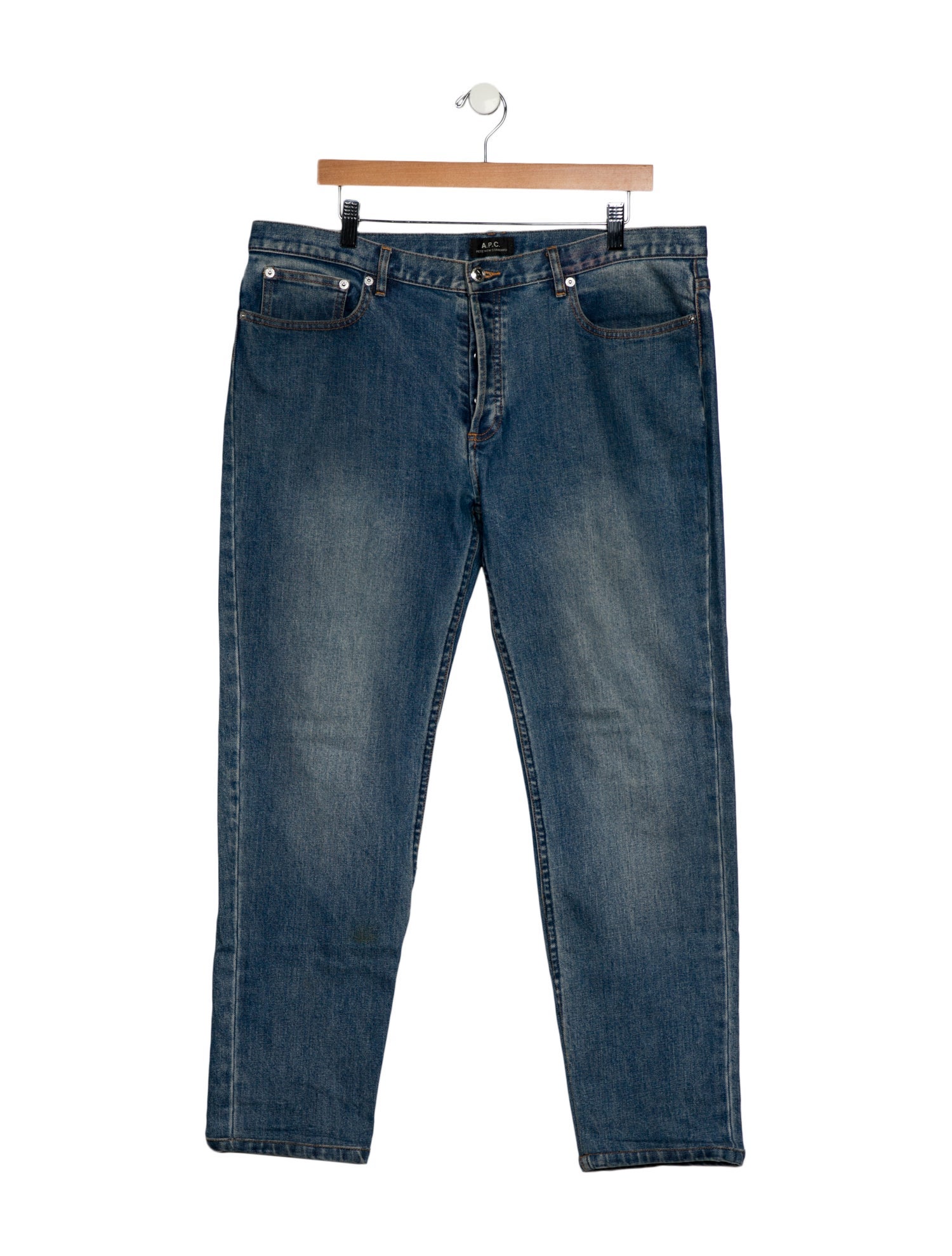 A.P.C. High-Rise Straight Leg Jeans