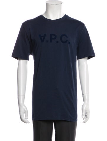 A.p.c. T-Shirts Graphic Print Crew Neck T-Shirt L