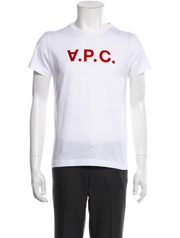 A.p.c. T-Shirts Graphic Print Crew Neck T-Shirt L