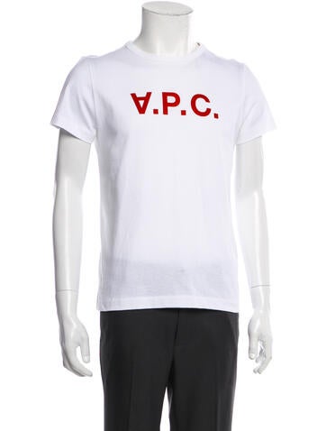 A.p.c. T-Shirts Graphic Print Crew Neck T-Shirt L