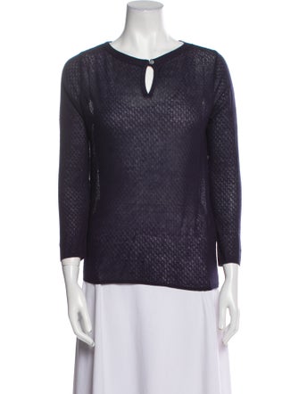 A.P.C. V-Neck Three-Quarter Sleeve Top