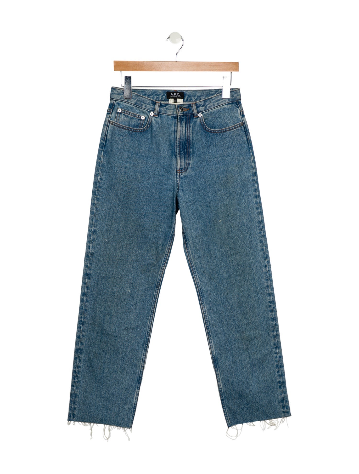 A.P.C. High-Rise Straight Leg Jeans