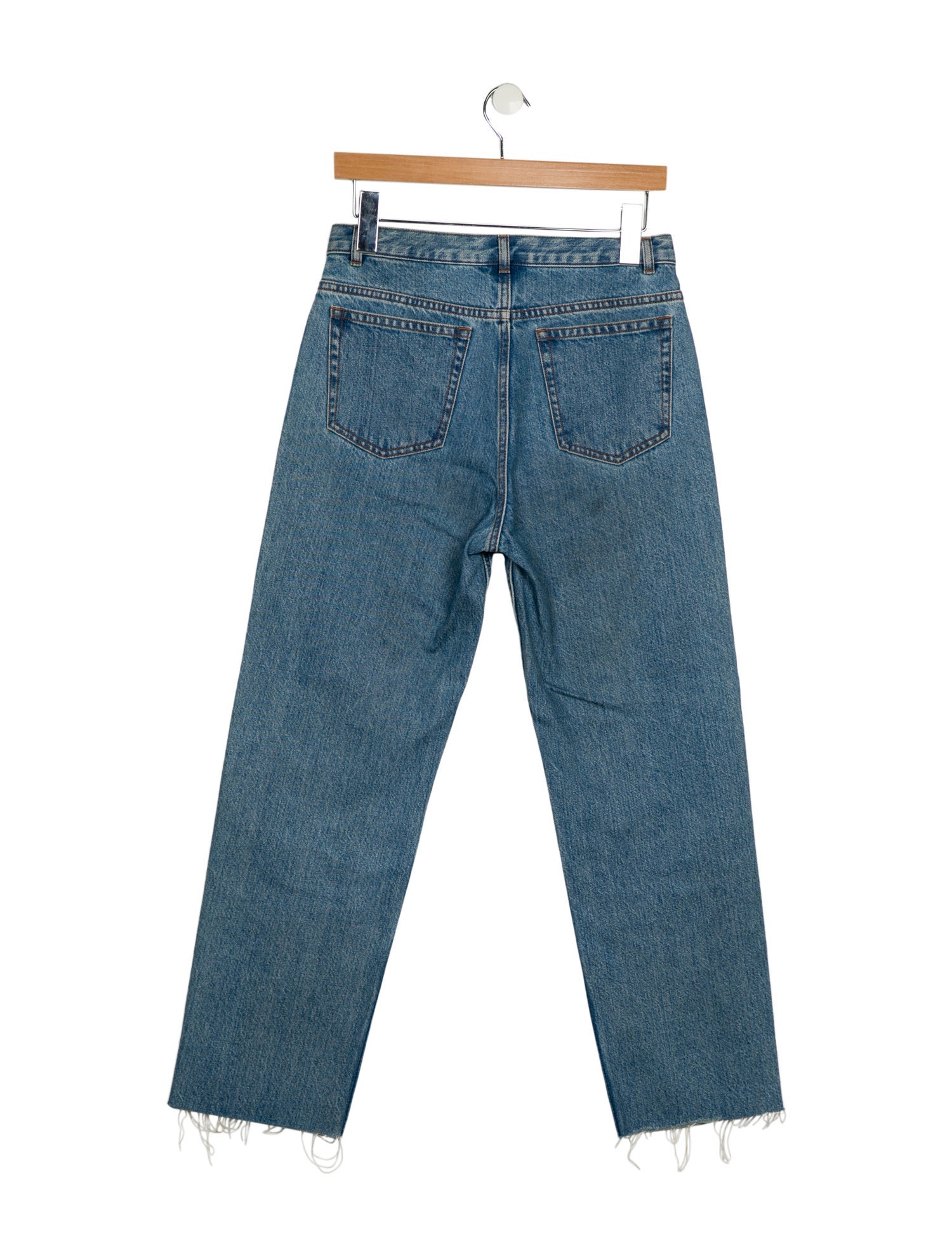 A.P.C. High-Rise Straight Leg Jeans