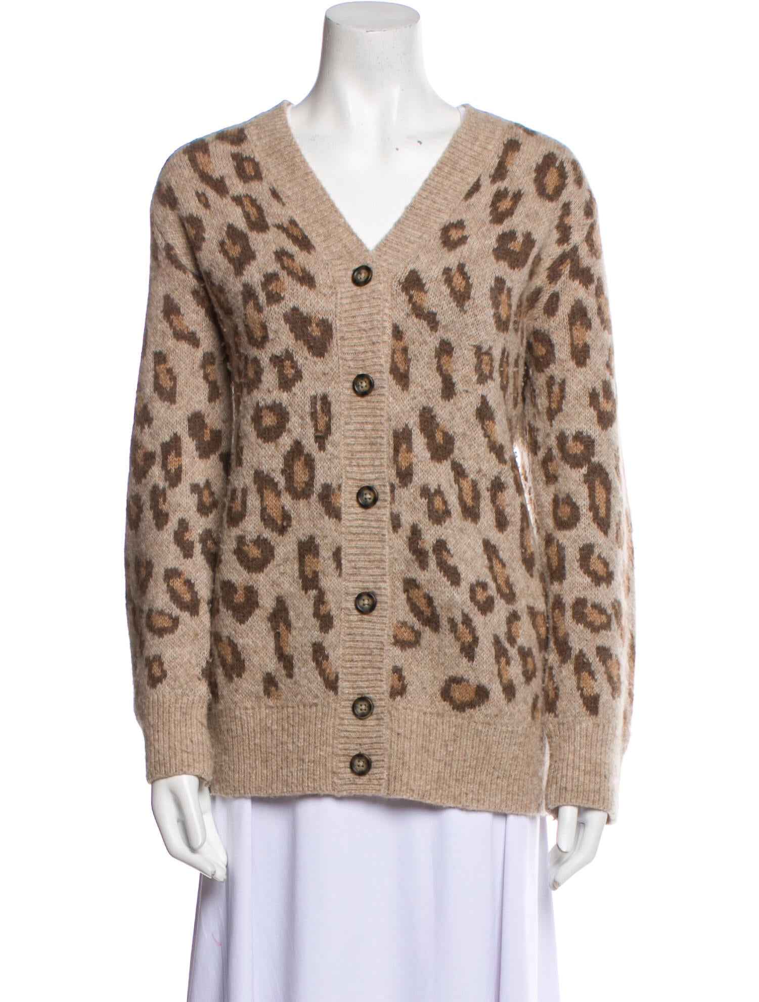 A.P.C. Baby Alpaca Animal Print Sweater