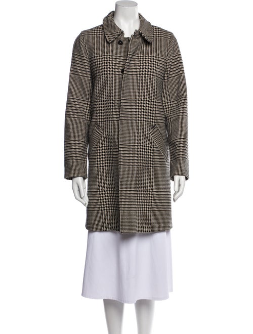 A.P.C. Wool Houndstooth Print Coat