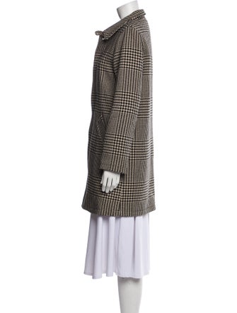 A.P.C. Wool Houndstooth Print Coat