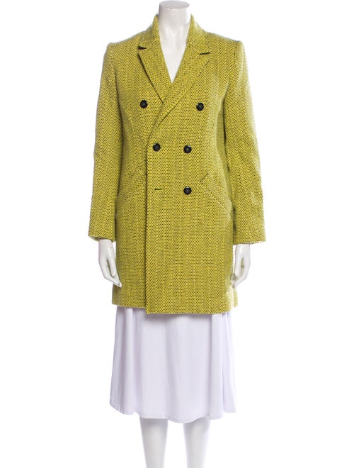 A.P.C. Wool Polka Dot Print Peacoat