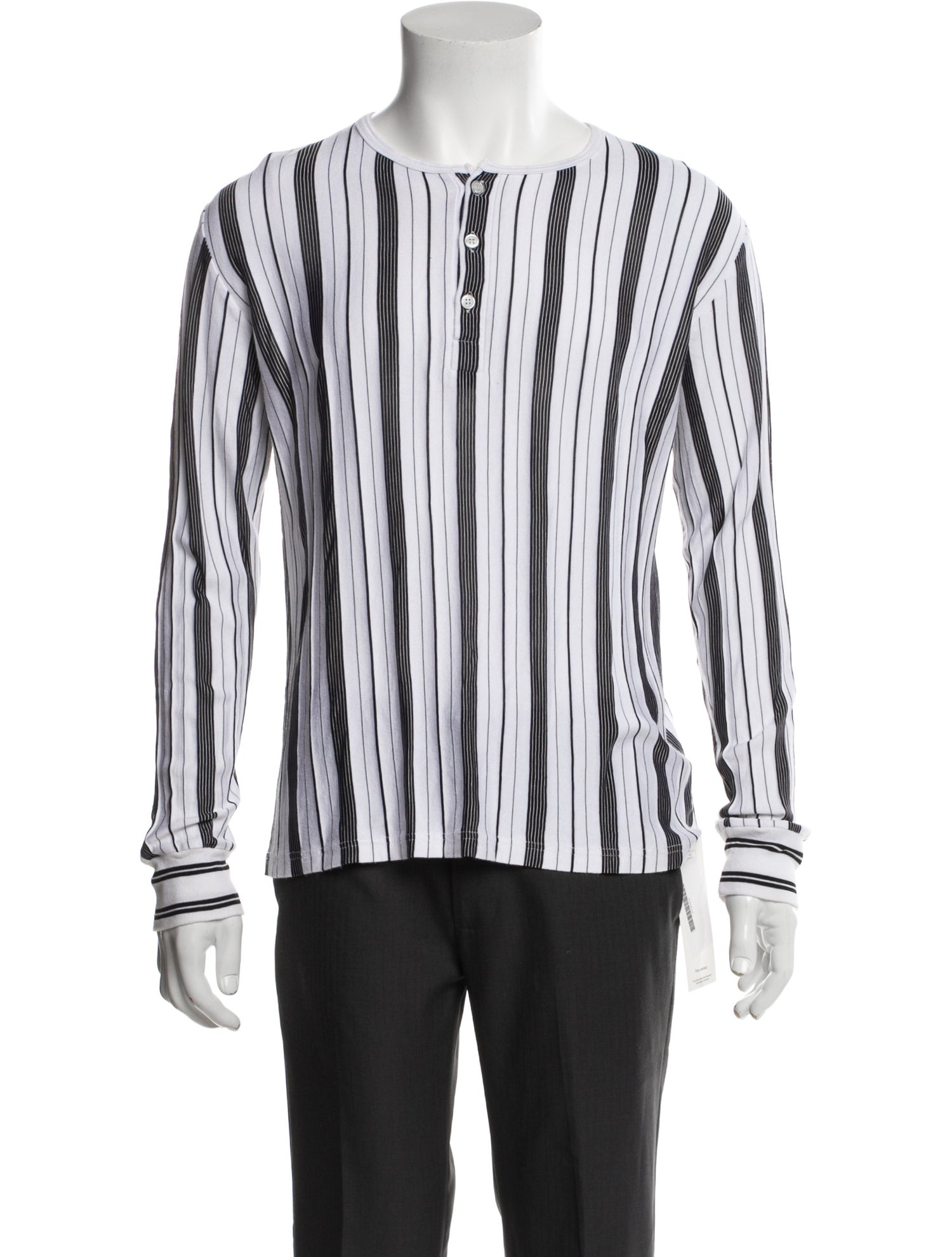 A.P.C. Striped Crew Neck Henley