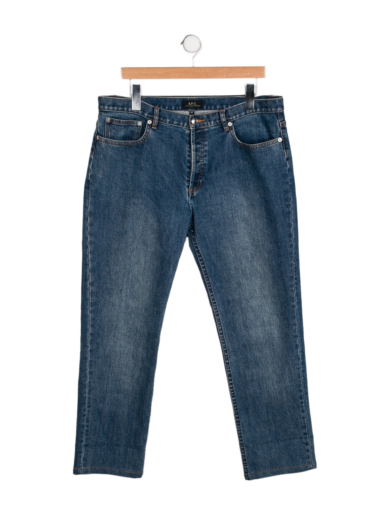 A.P.C. Mid-Rise Straight Leg Jeans
