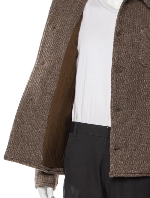 A.P.C. Wool Plaid Print Peacoat