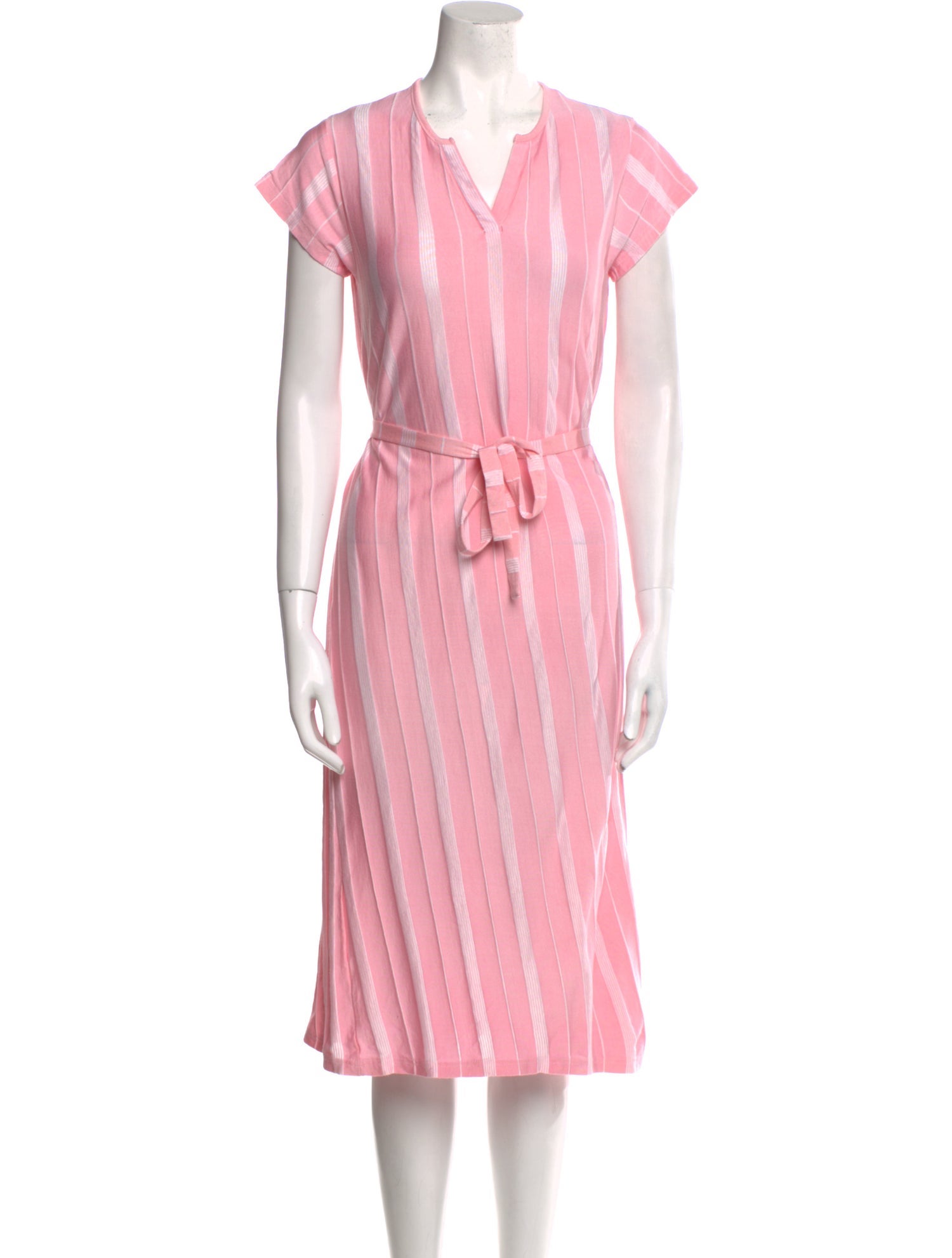 A.P.C. Striped Knee-Length Dress