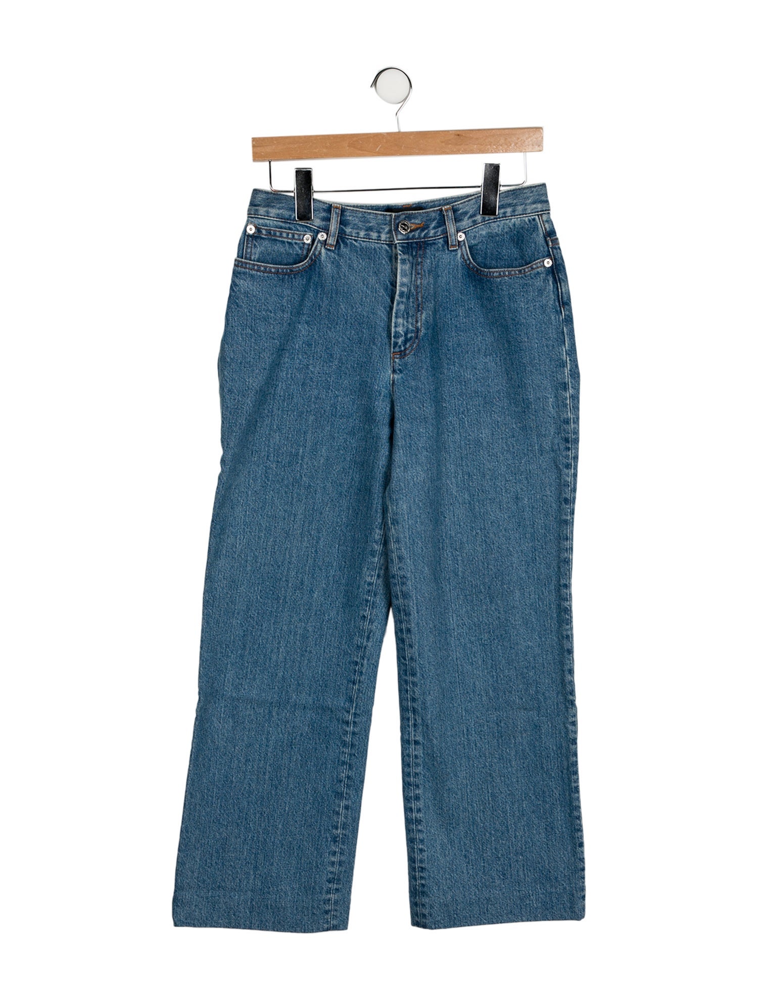 A.P.C. Mid-Rise Wide Leg Jeans