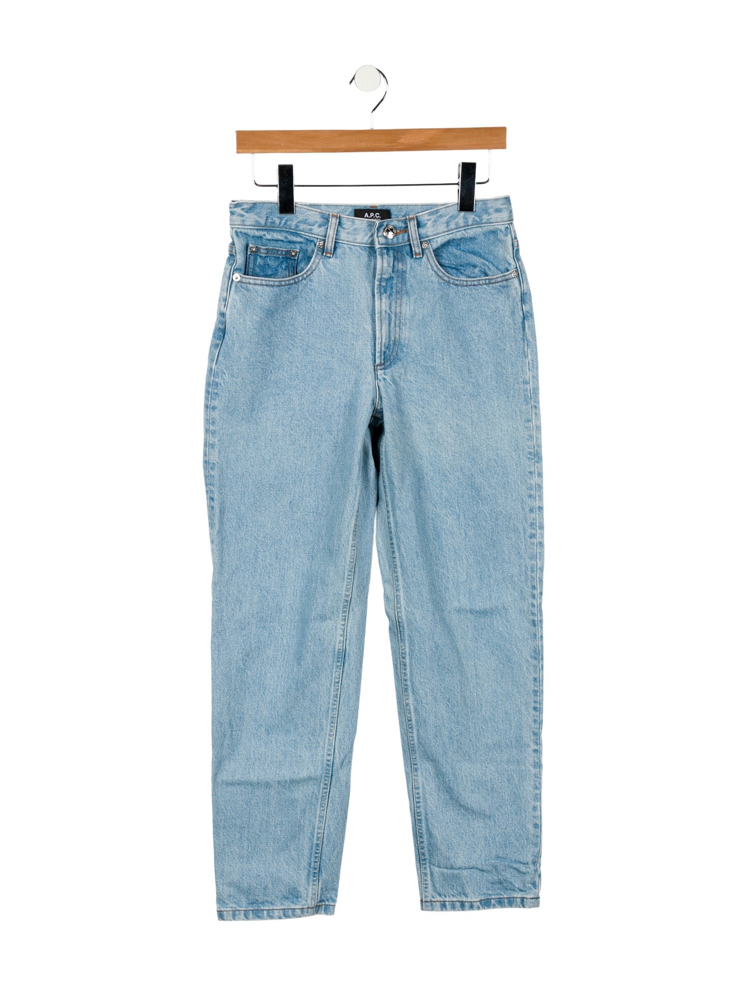 A.P.C. High-Rise Straight Leg Jeans
