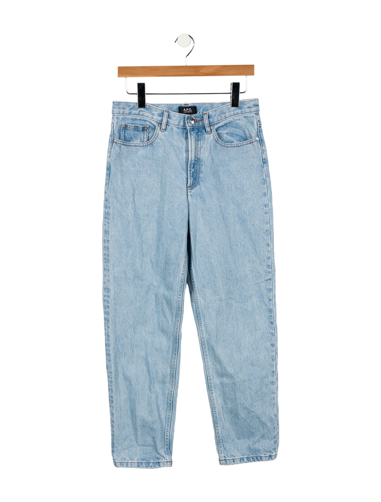 A.P.C. High-Rise Straight Leg Jeans