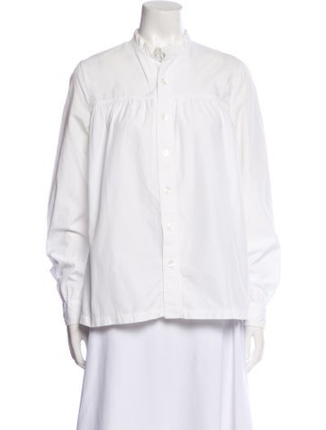 A.p.c. Tops Long Sleeve Button-Up Top M