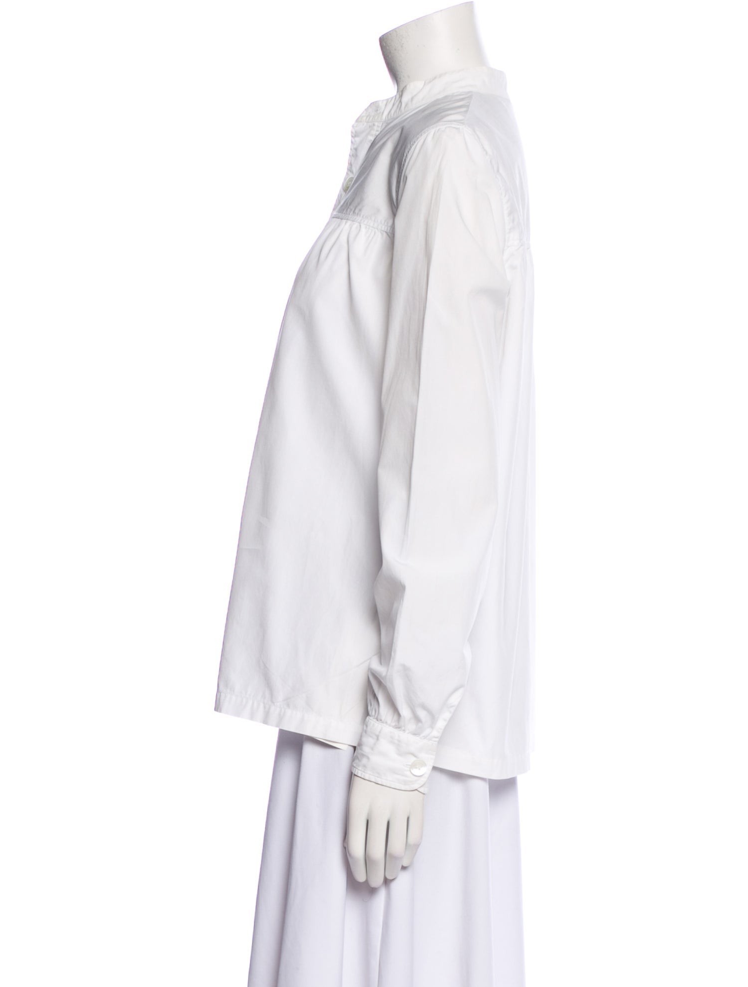 A.P.C. Long Sleeve Button-Up Top