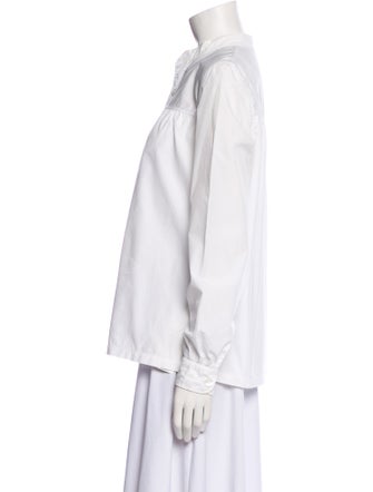 A.P.C. Long Sleeve Button-Up Top