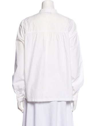 A.P.C. Long Sleeve Button-Up Top