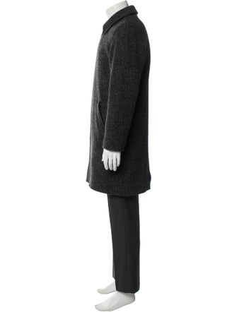 A.P.C. Wool Tweed Pattern Overcoat