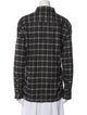 A.P.C. Wool Plaid Print Button-Up Top