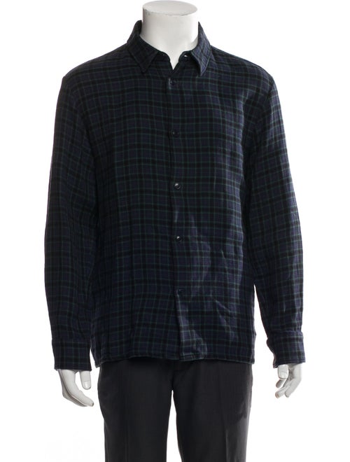 A.P.C. Plaid Print Long Sleeve Shirt