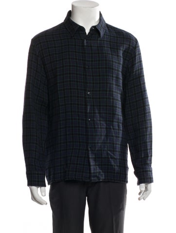 A.p.c. Casual Shirts Plaid Print Long Sleeve Shirt S