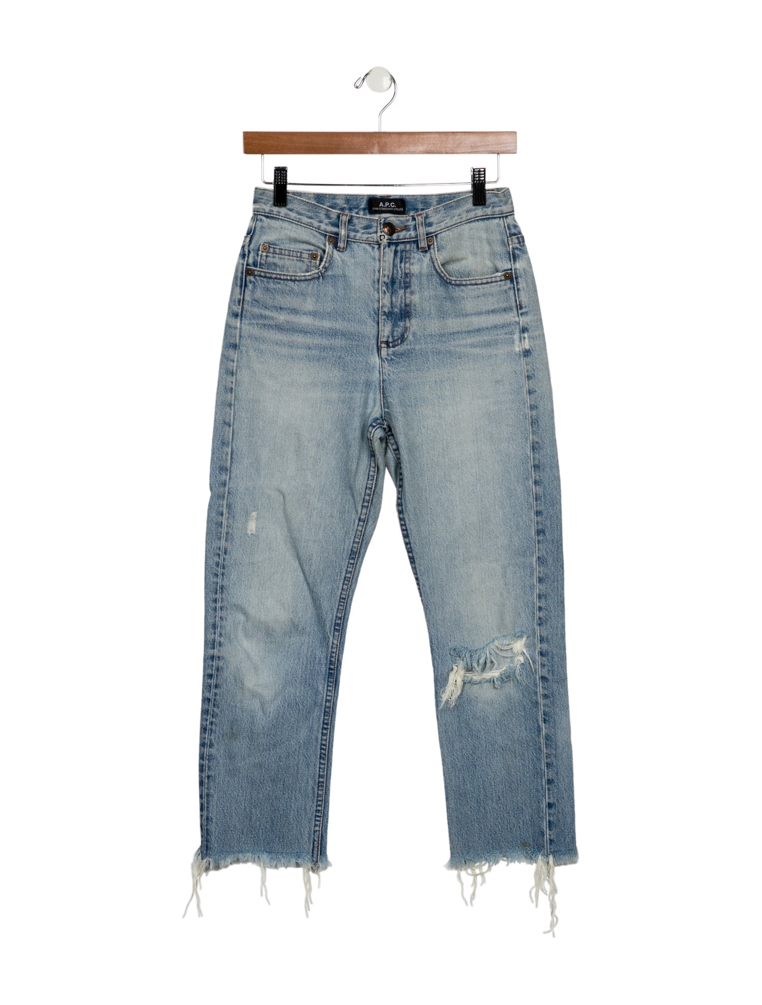 A.P.C. High-Rise Straight Leg Jeans