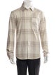 A.P.C. Plaid Print Long Sleeve Dress Shirt