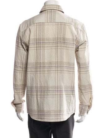 A.P.C. Plaid Print Long Sleeve Dress Shirt