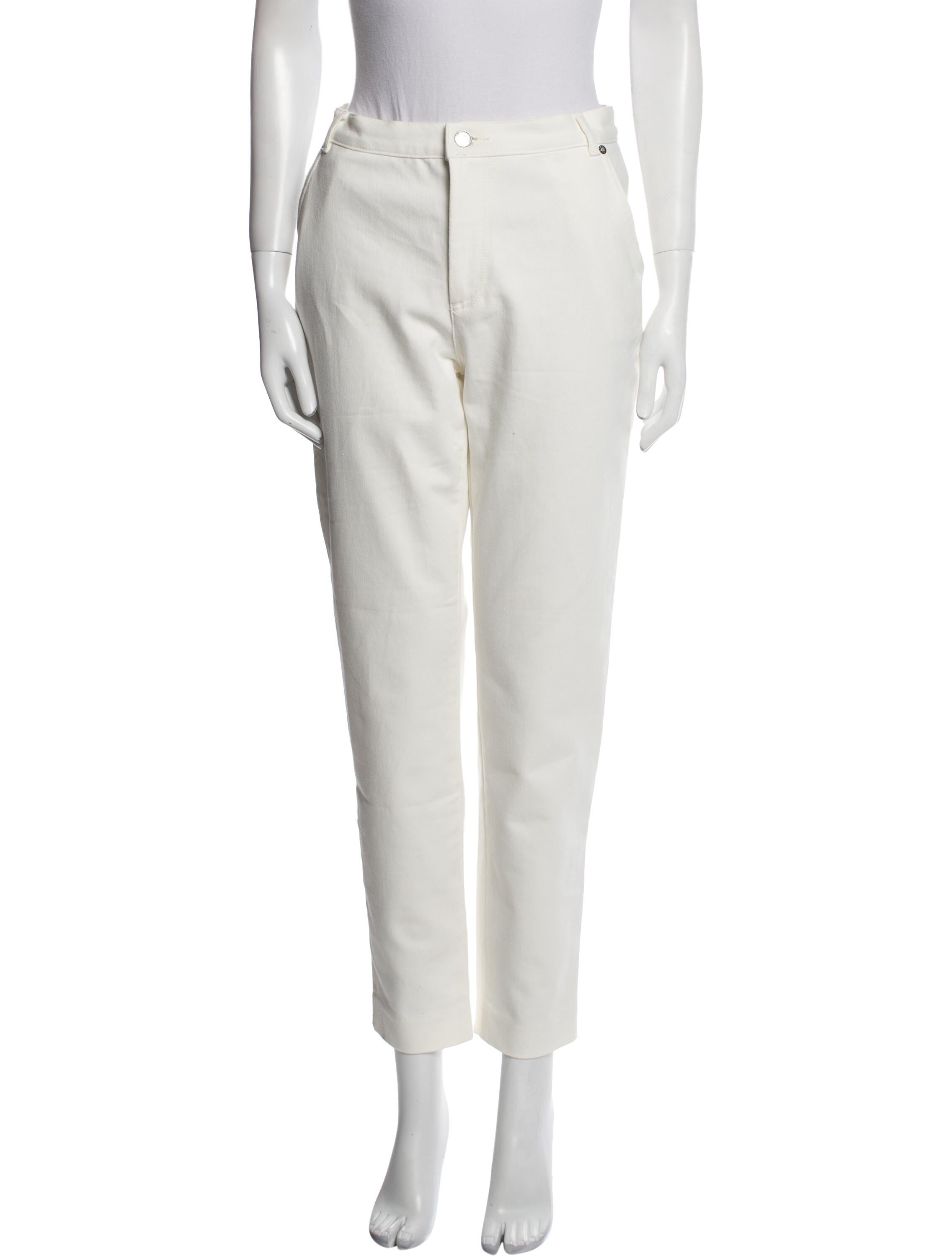 MM6 Maison Margiela Straight Leg Pants - White, 10.25
