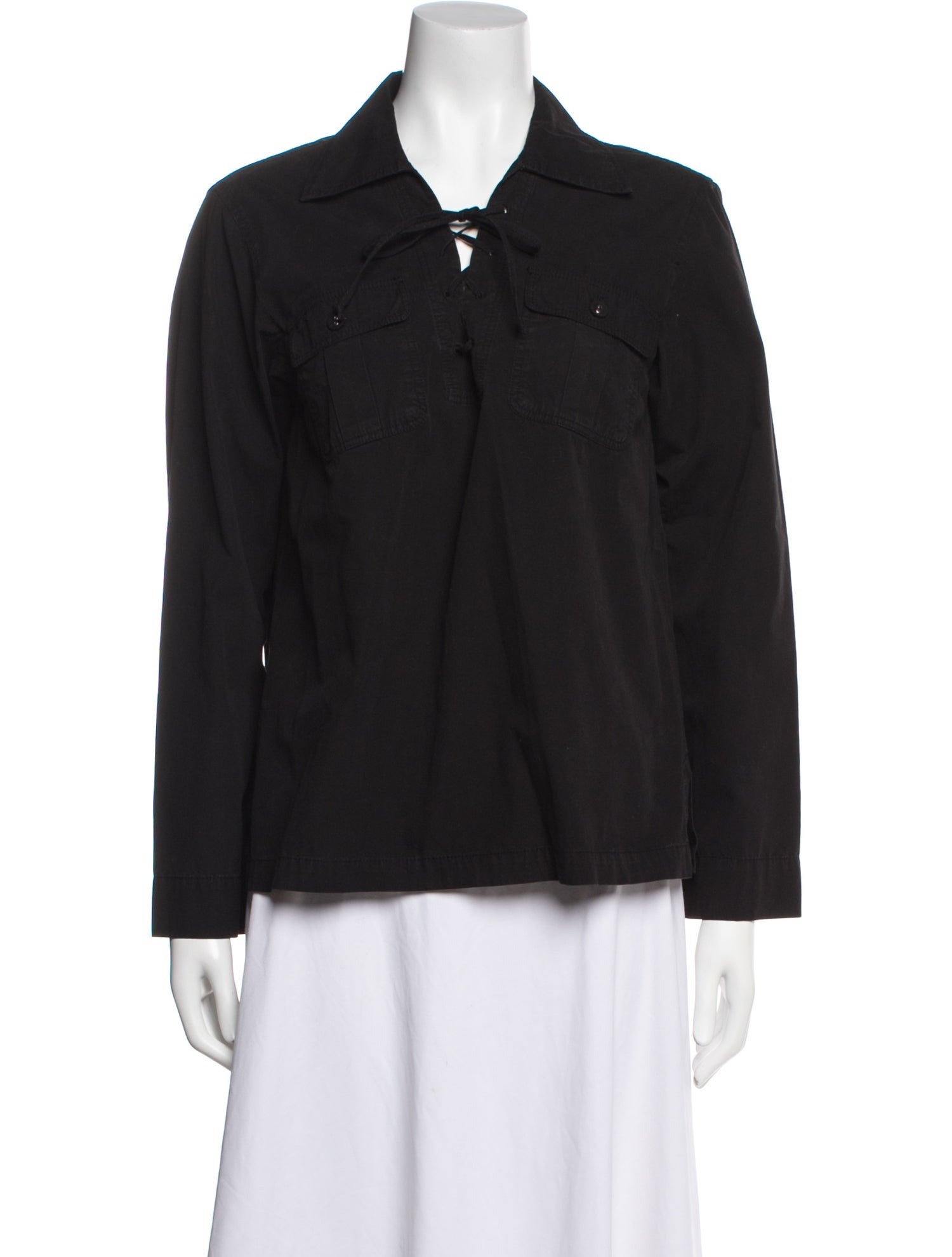 A.P.C. Long Sleeve Button-Up Top