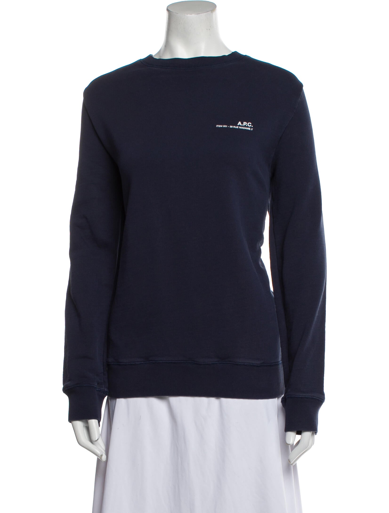 A.P.C. Graphic Print Crew Neck Sweatshirt