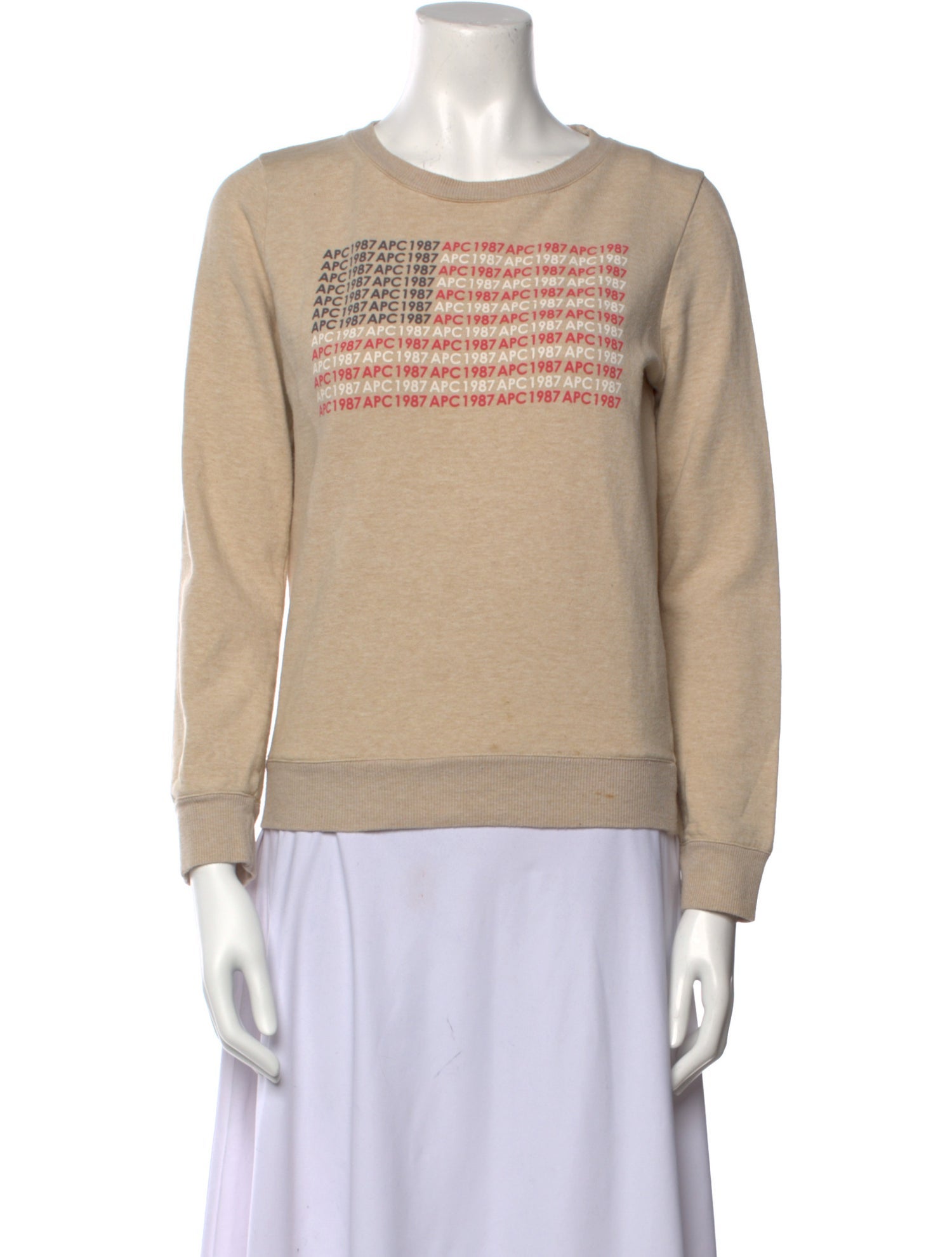 A.P.C. Graphic Print Crew Neck Sweatshirt