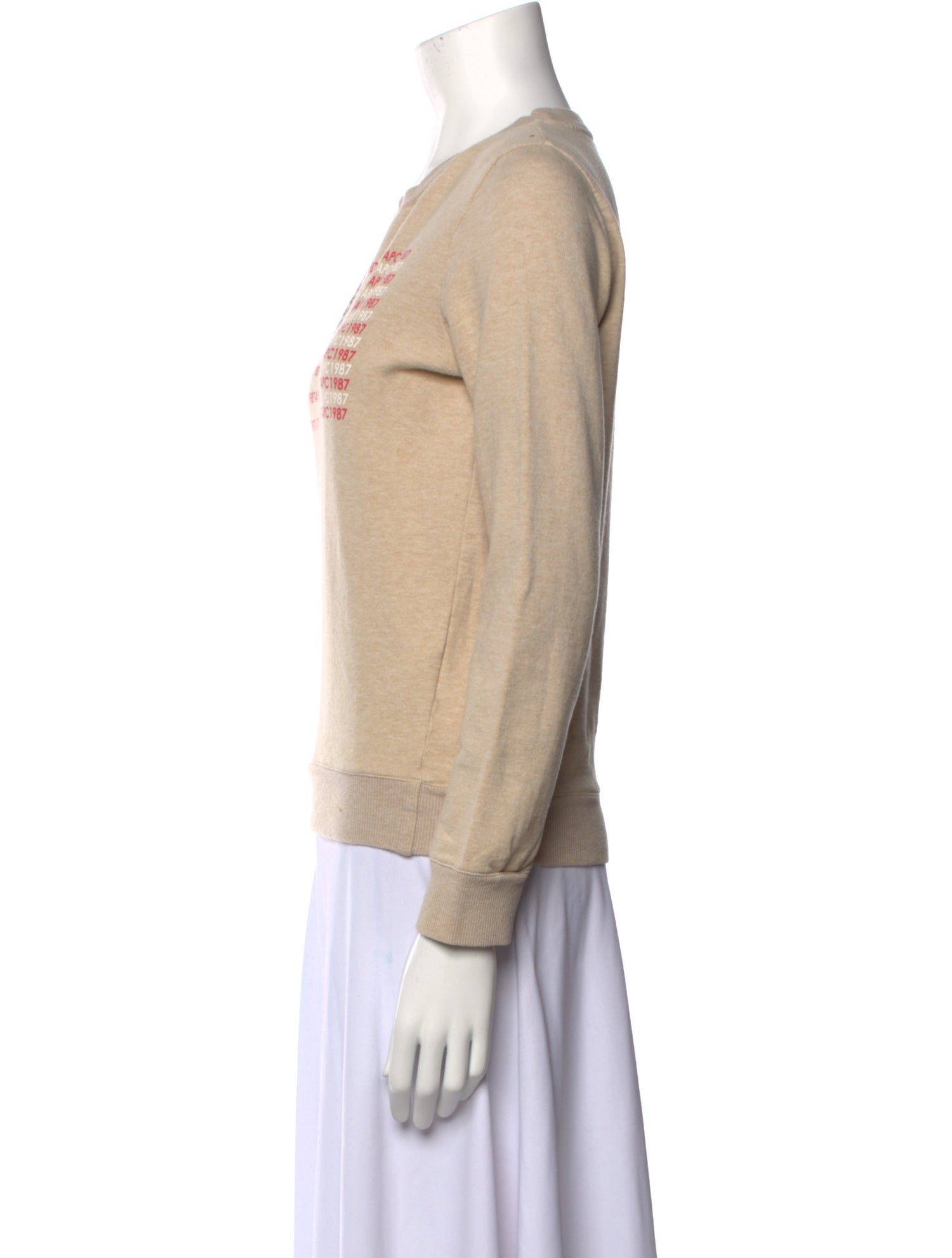 A.P.C. Graphic Print Crew Neck Sweatshirt