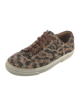 A.P.C. Canvas Animal Print Sneakers