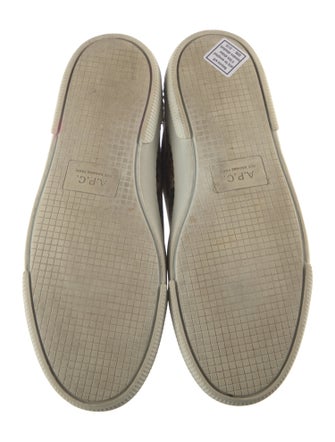 A.P.C. Canvas Animal Print Sneakers
