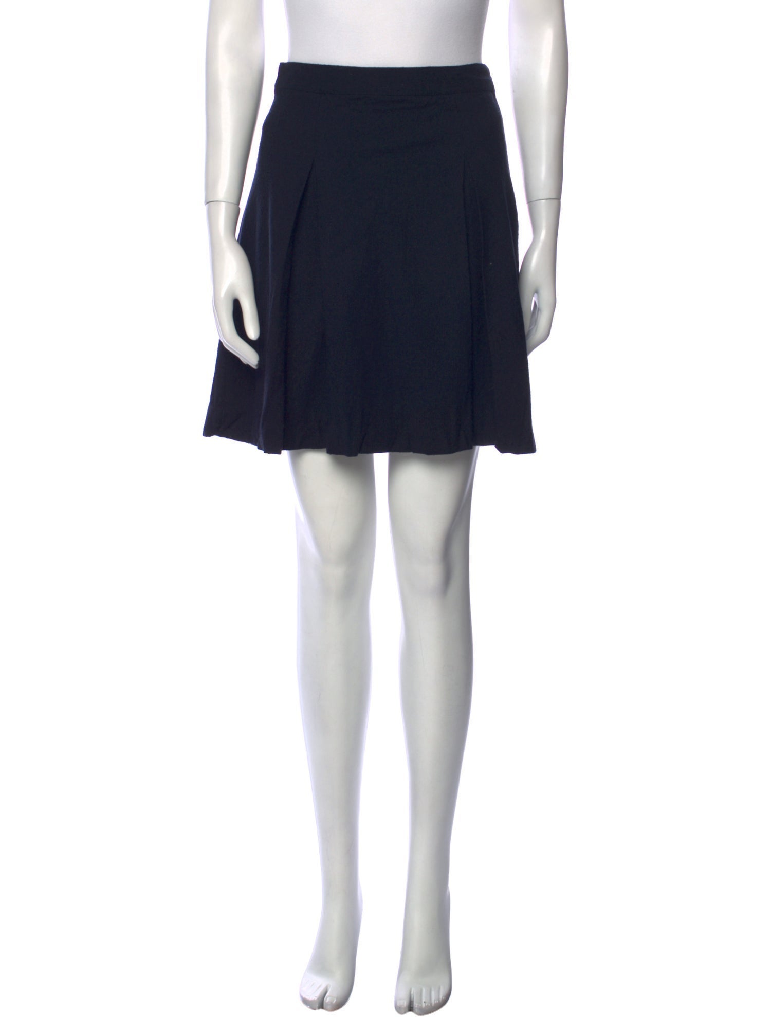 A.P.C. Pleated Accents Mini Skirt