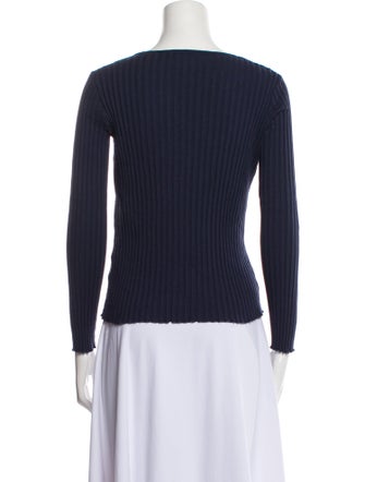 A.P.C. Scoop Neck Long Sleeve Top