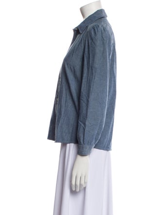 A.P.C. Long Sleeve Button-Up Top