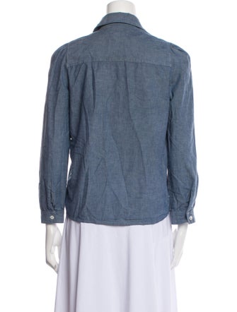 A.P.C. Long Sleeve Button-Up Top