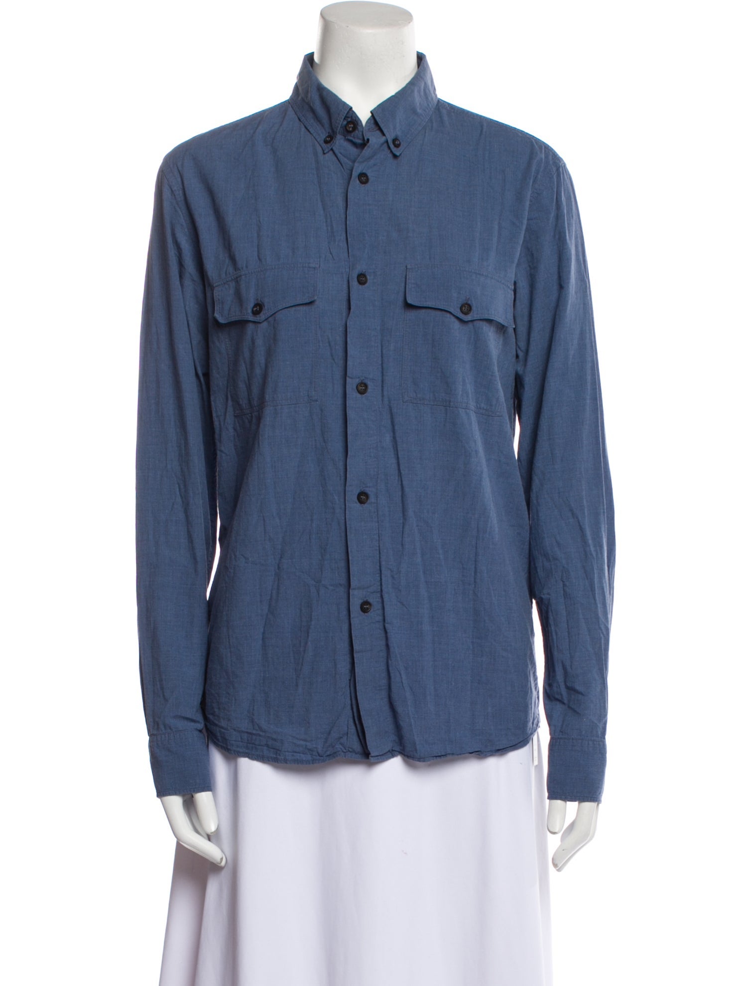 A.P.C. Long Sleeve Button-Up Top