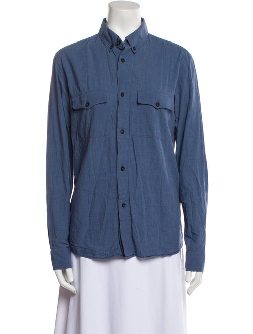A.P.C. Long Sleeve Button-Up Top
