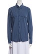 A.P.C. Long Sleeve Button-Up Top