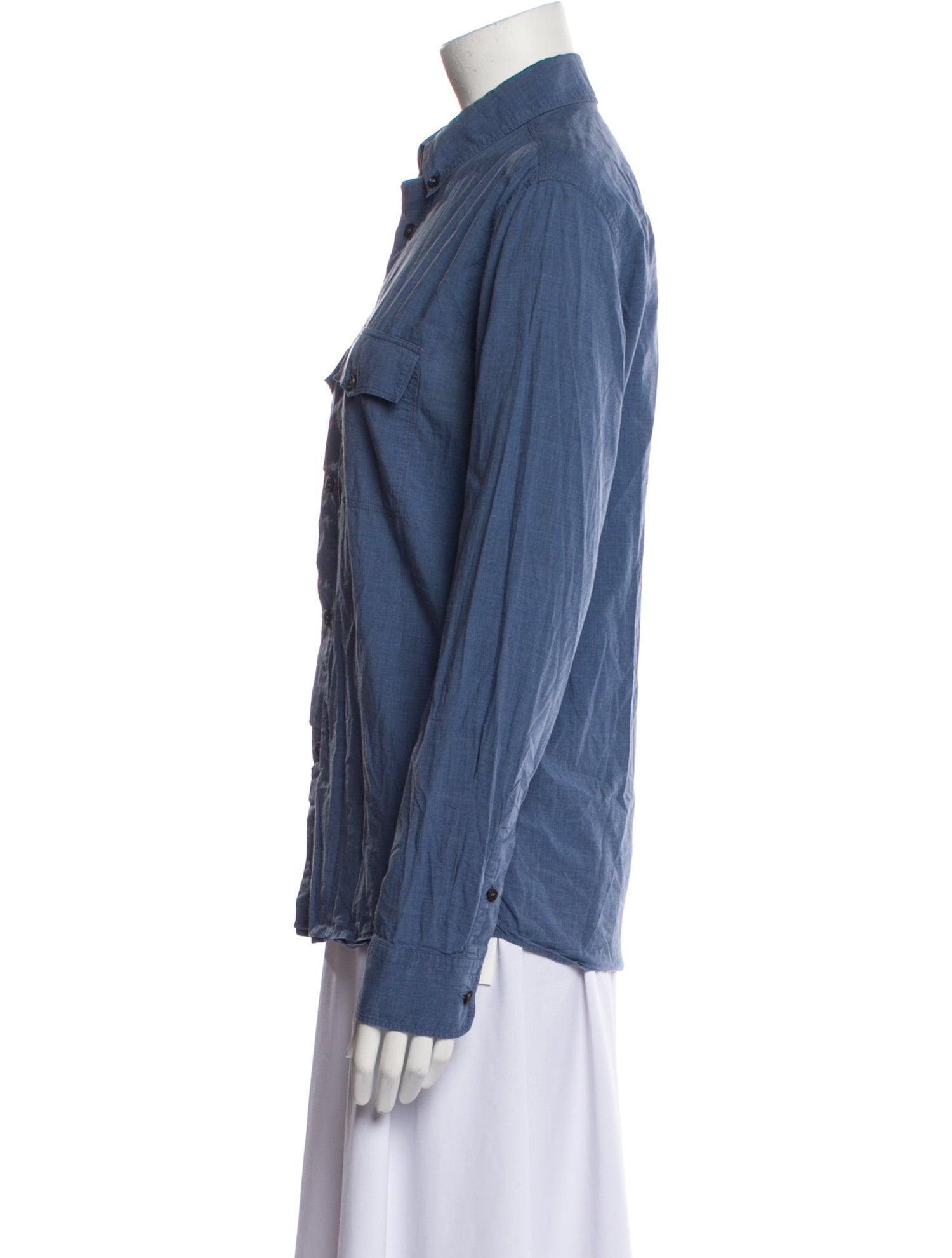 A.P.C. Long Sleeve Button-Up Top