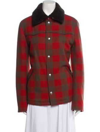 A.P.C. Wool Plaid Print Jacket