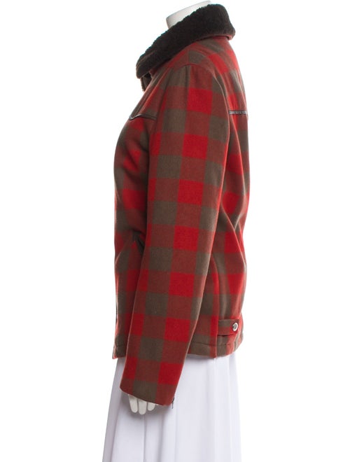 A.P.C. Wool Plaid Print Jacket