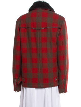 A.P.C. Wool Plaid Print Jacket