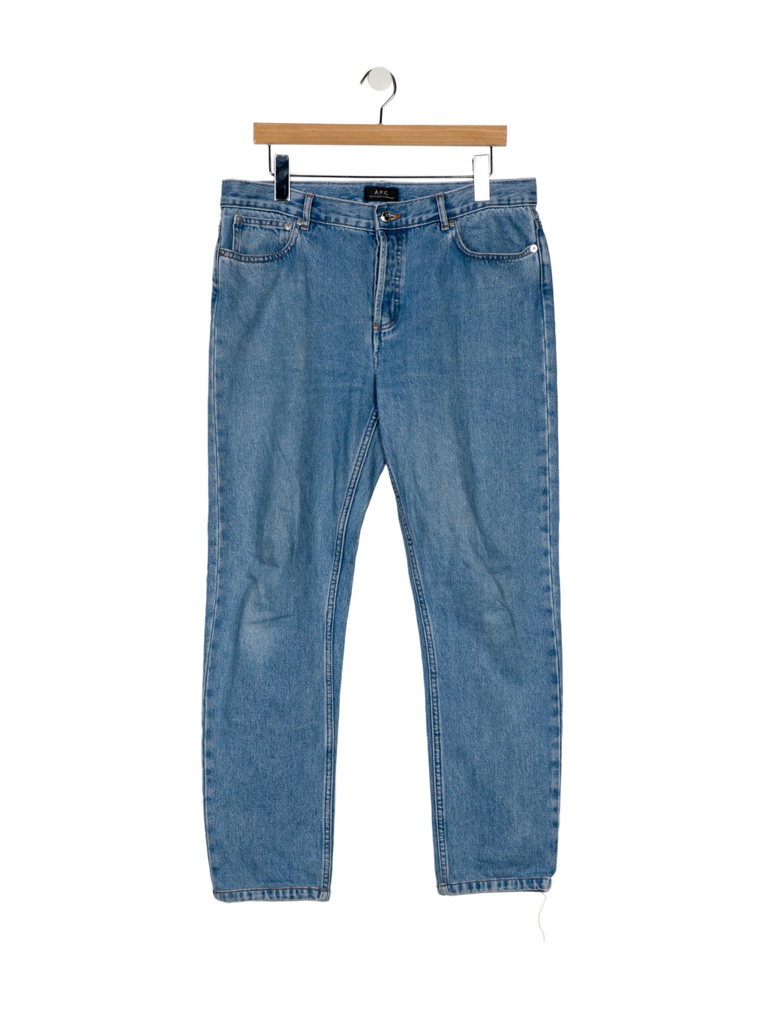 A.P.C. High-Rise Straight Leg Jeans