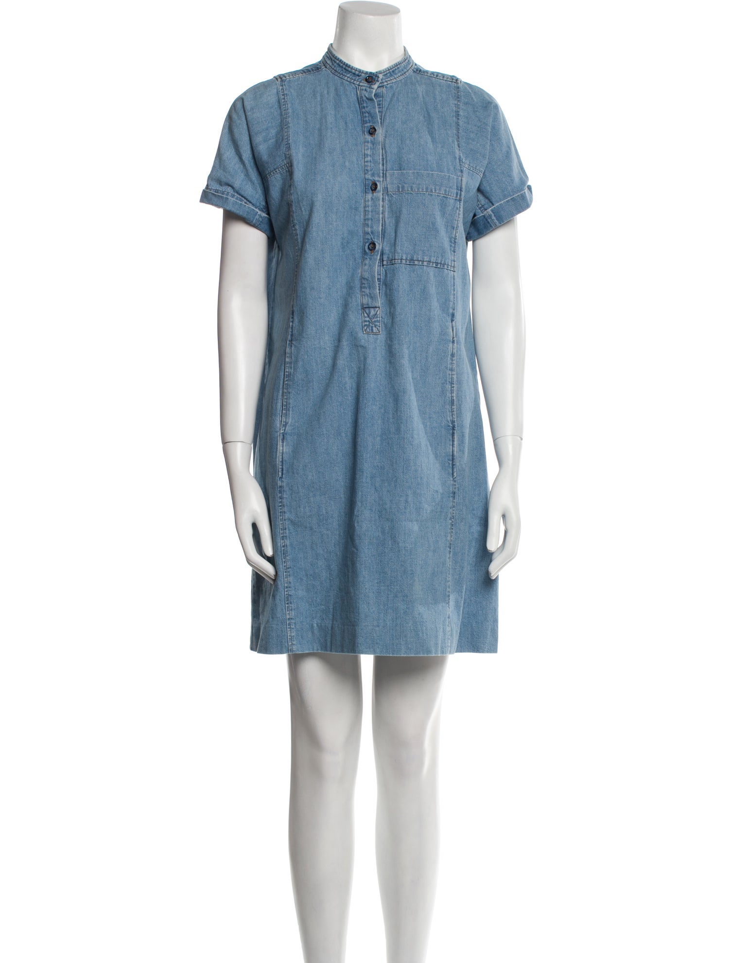 A.P.C. Mock Neck Mini Dress