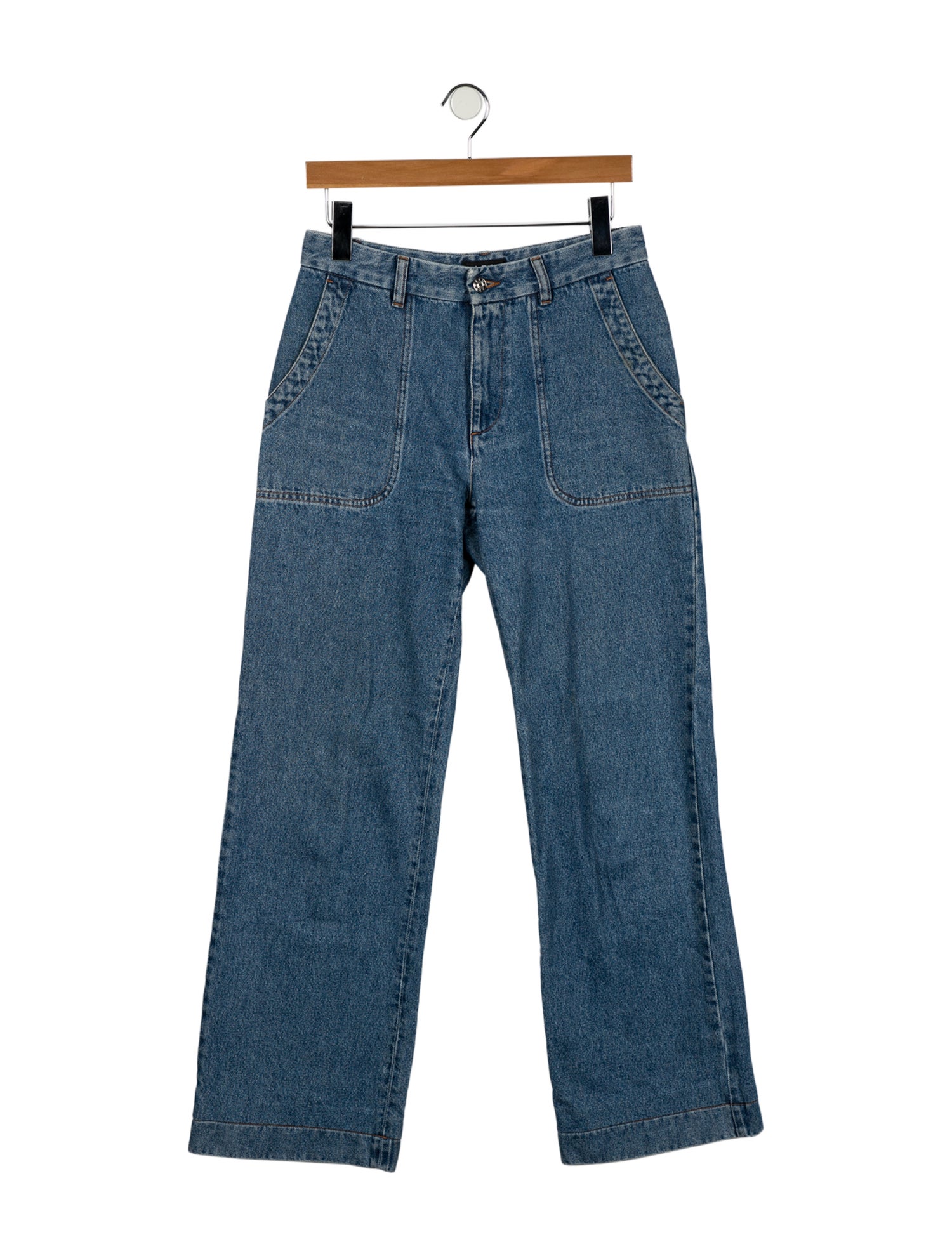 A.P.C. Mid-Rise Wide Leg Jeans